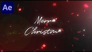 Merry Christmas Text Reveal in After Effects - After Effects Tutorial