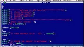 C Program to Display the ATM Transaction