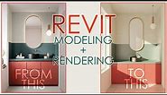 Revit Modeling and Rendering Workflow - Bathroom Interior Design
