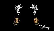 Disney Tinkerbell Earrings, 2 Pairs Stud Earring Set