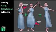 Blender Secrets - Mixing Cloth Simulations and Weight Painting/Rigging
