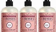 Mrs. Meyer's Hand Soap, Made with Essential Oils, Biodegradable Formula, Limited Edition Rose, 12.5 fl. oz - Pack of 3