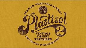 Plastisol 2: Apply Vintage Cracked Ink Textures to your T-Shirt Designs