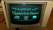Apple Monitor II quick test with Apple IIc