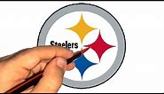 How to draw the logo of Pittsburgh Steelers