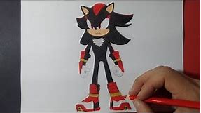 Dibujando a Shadow | Sonic Boom | Drawing Shadow