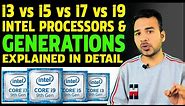 Intel Core i3 vs i5 vs i7 vs i9 | Intel Processor & it's all Generations Explained in detail English