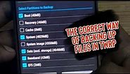 What to backup in twrp | Backup partitions explained