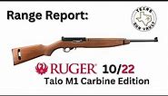 Range Report: Ruger 10/22 (Talo M1 Carbine Edition)