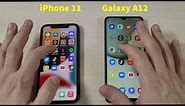 iPhone 11 vs Samsung A12 Speed Test