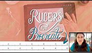 Ruler templates for Procreate (8 & 10 inch rulers)