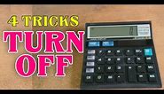 4 Ways to Turn off a Normal School Calculator Citizen CT-512