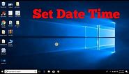 How to set Date Time on Computer Desktop Or Laptop