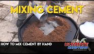 How to mix cement by hand