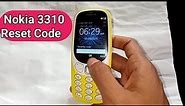 Nokia 3310 reset code
