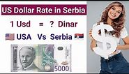 Dollar to Serbian Dinar | Serbia Currency to us Dollar | Dollar to Serbia Currency
