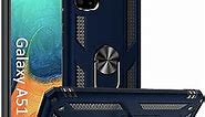 ADDIT Galaxy A51 5G Case - Military Grade, 15ft Drop Tested, Magnetic Car Mount & Rotatable Kickstand, Blue