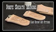 Knife Sheath Making - Part 7 How to make knife sheaths out of leather