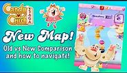New Map in Candy Crush Saga! | Old vs New Comparison and How to Navigate