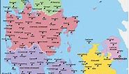 Denmark Map | HD Map of the Denmark