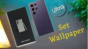 Samsung S24 Ultra Lock Screen Wallpaper Automatic Change | Set Glance Wallpaper in Samsung S24 Ultra