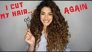 DIY DOUBLE UNICORN HAIR CUT - HOW TO GET LAYERS IN CURLY HAIR