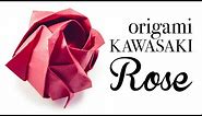 Origami Kawasaki Rose Tutorial - DIY - Paper Kawaii