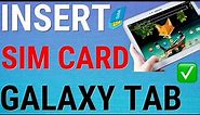 Insert Sim Card Into Samsung Galaxy Tab S7/S7+/S7 FE 5G