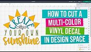 How to Cut a Multi Color Vinyl Decal with Your Cricut (Cricut Design Space Tutorial)