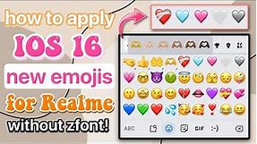 Change Android Emojis to iPhone Emojis on Realme NO Zfont!