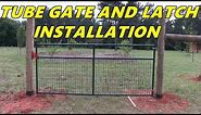 Tube gate and latch installation - Garden and Orchard gate installation