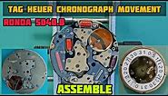 How To Service Tag Heuer Chronograph Movement Ronda 5040.b | Assemble Part | SolimBD