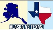 Alaska Vs Texas - Size and Population Comparison.