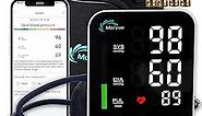 Smart Blood Pressure Monitor Bluetooth app BPM Cuff Compatible for Apple Health/Google fit，Upper arm BPM Cuff Blood Pressure Cuff,LED Large Screen displa (Bluetooth Internet Blood Pressure Monito)