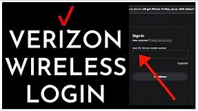 Verizon Wireless Login - How to Sign in to Verizon Account in 2023