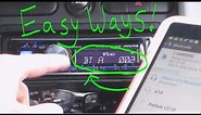 EASY WAYS TO CONNECT PHONE TO CAR STEREO / RADIO