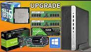 HP ProDesk 600 G3 SFF RAM, NVME, GPU, CPU Upgrade 2023