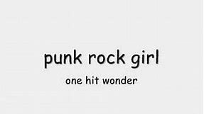 punk rock girl with fower in my hair