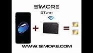 iPhone 7 Dual SIM Bluetooth adapter with 2 numbers active simultaneously - SIMore 2Twin