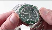 Rolex Oyster Perpetual Submariner 'Hulk' 116610LV Luxury Watch Review