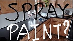 How We Refinished Our Countertops With Spray Paint; Was it a Good Idea?