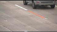 Orange stripes on I-5 freeway explained