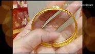22 Carat Gold Broad Bangles Collection // 15 Grams Gold Bangle Bracelet Designs