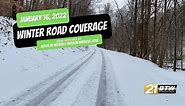 LIVE: Winter Road Coverage for January 16, 2022