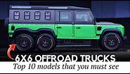 10 Brutal 6х6 Vehicles More Powerful than Ordinary Off-Road Trucks