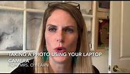 How to take a photo using your laptop camera