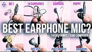 ULTIMATE EARPHONE MIC TEST! - Top 5 Best Budget Earphone Mics ( 14 Earphones Tested )