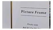 Bowenturbo A4 Metal Picture Frame Vertical or Horizontal Plain Style Photo Frame for Wall Table Top Thin Edge Nice Gift for Mother's Day Wedding Anniversary (Brushed Gold, A4(21x29.7cm))…