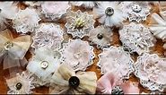 DIY FLOWERS - Tulle, Fabric, Shabby Chic Flowers/Bows (STEP BY STEP)