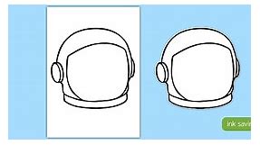 Spaceman Face Helmet Template